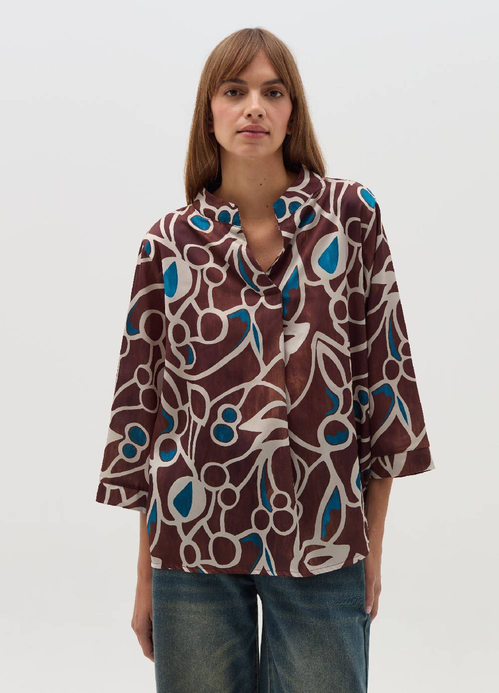 HYBRID Blusa con stampa fantasia Qualità Garantita