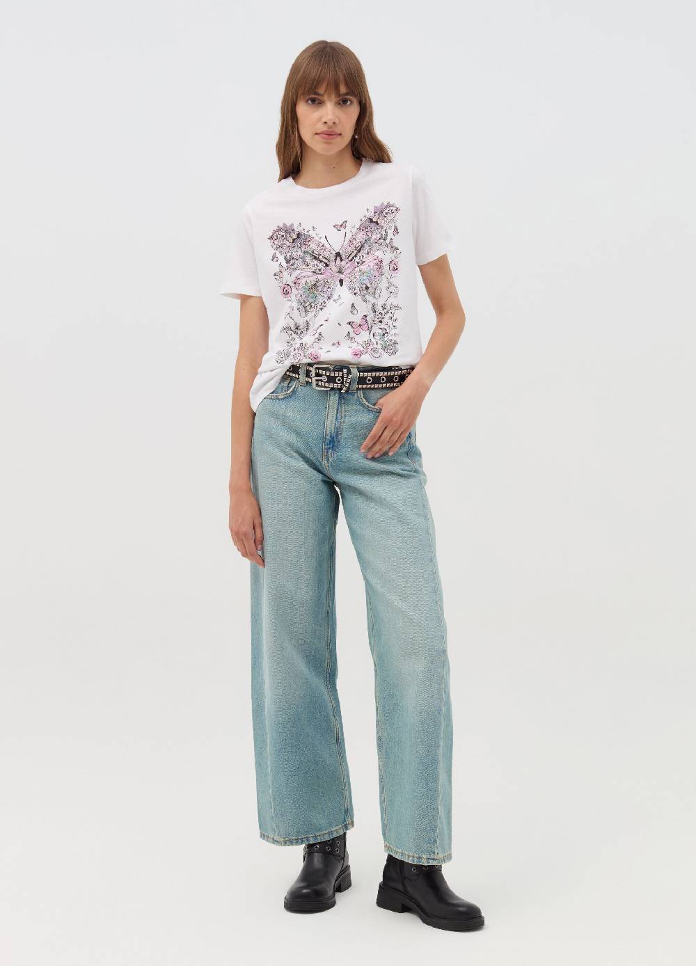 OVS T-shirt stampa farfalle e fiori Promozione Limitata