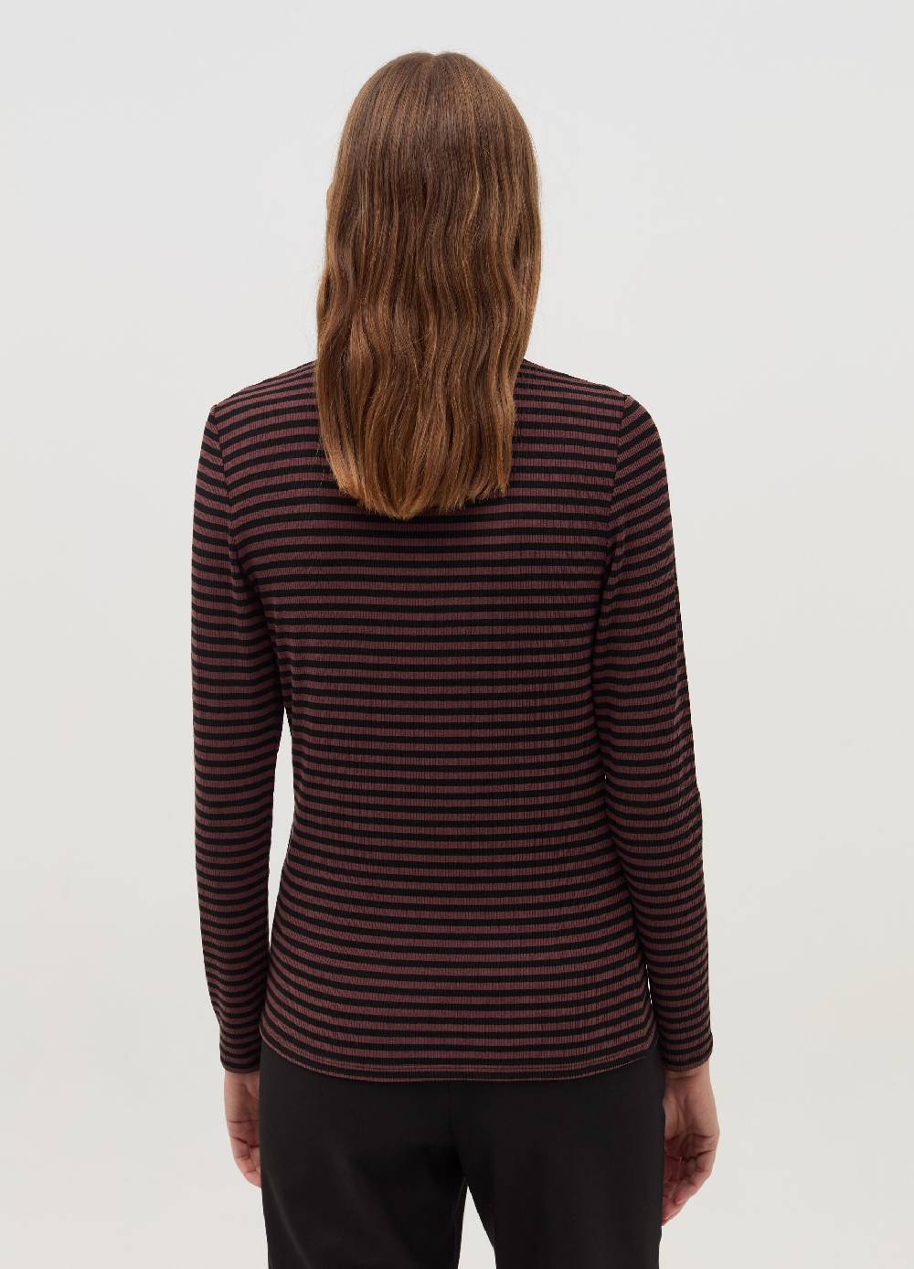 OVS T-shirt a righe mock neck Prezzo Ridotto