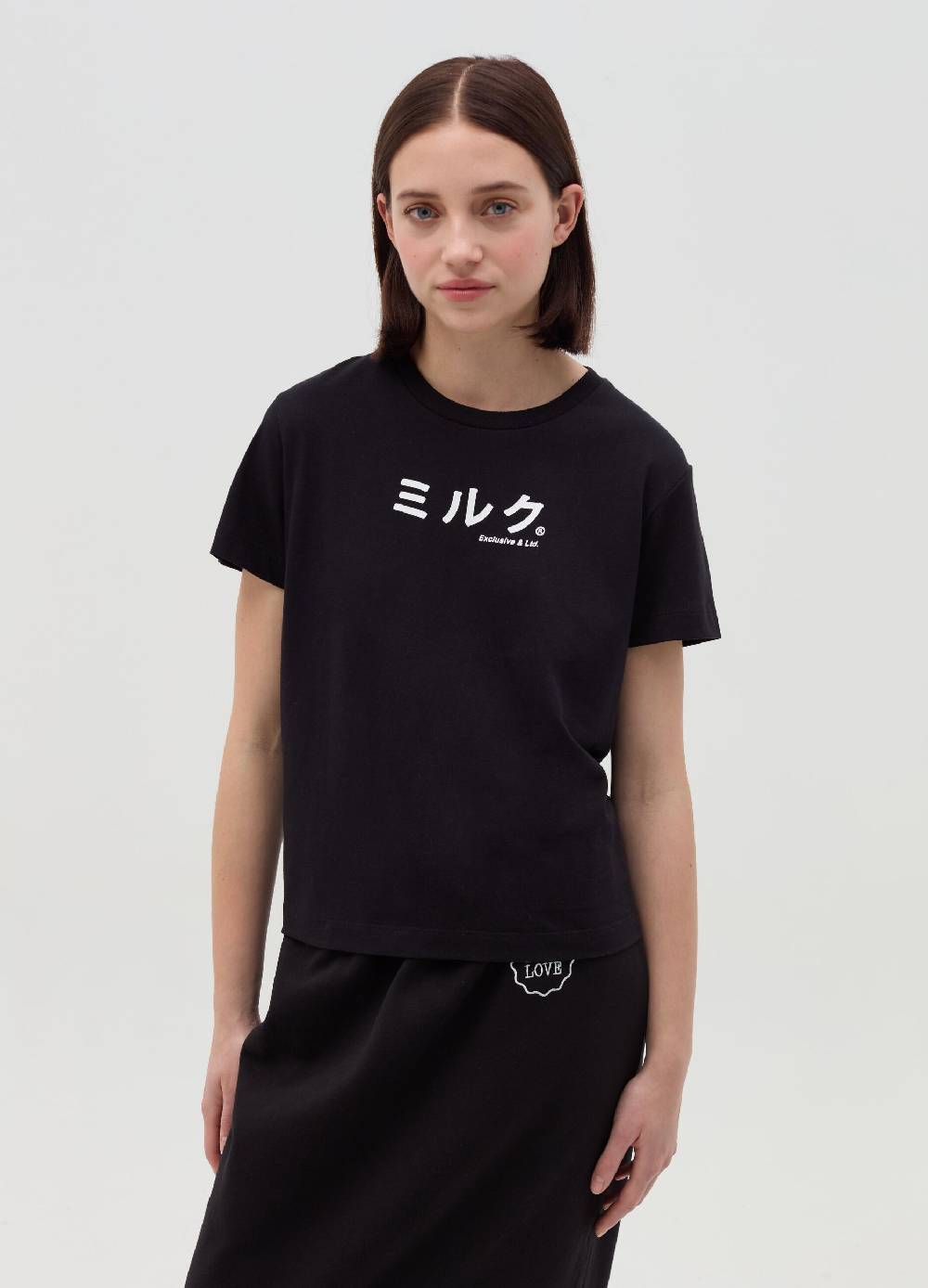 MILK+HERO T-shirt girocollo in cotone Novità