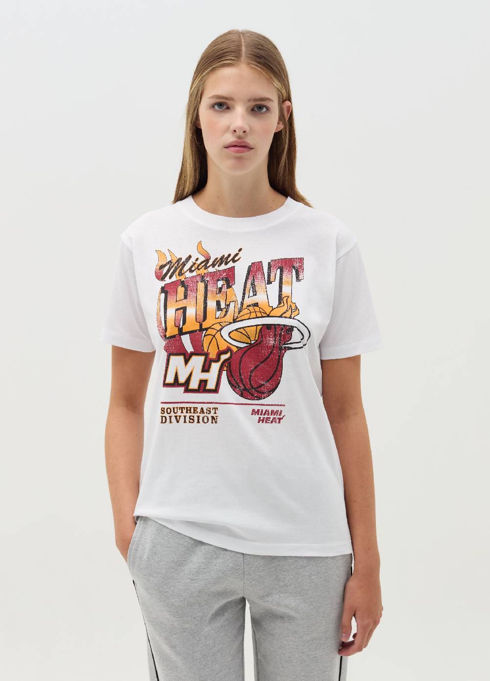 NBA T-shirt con stampa Miami Heat Presa