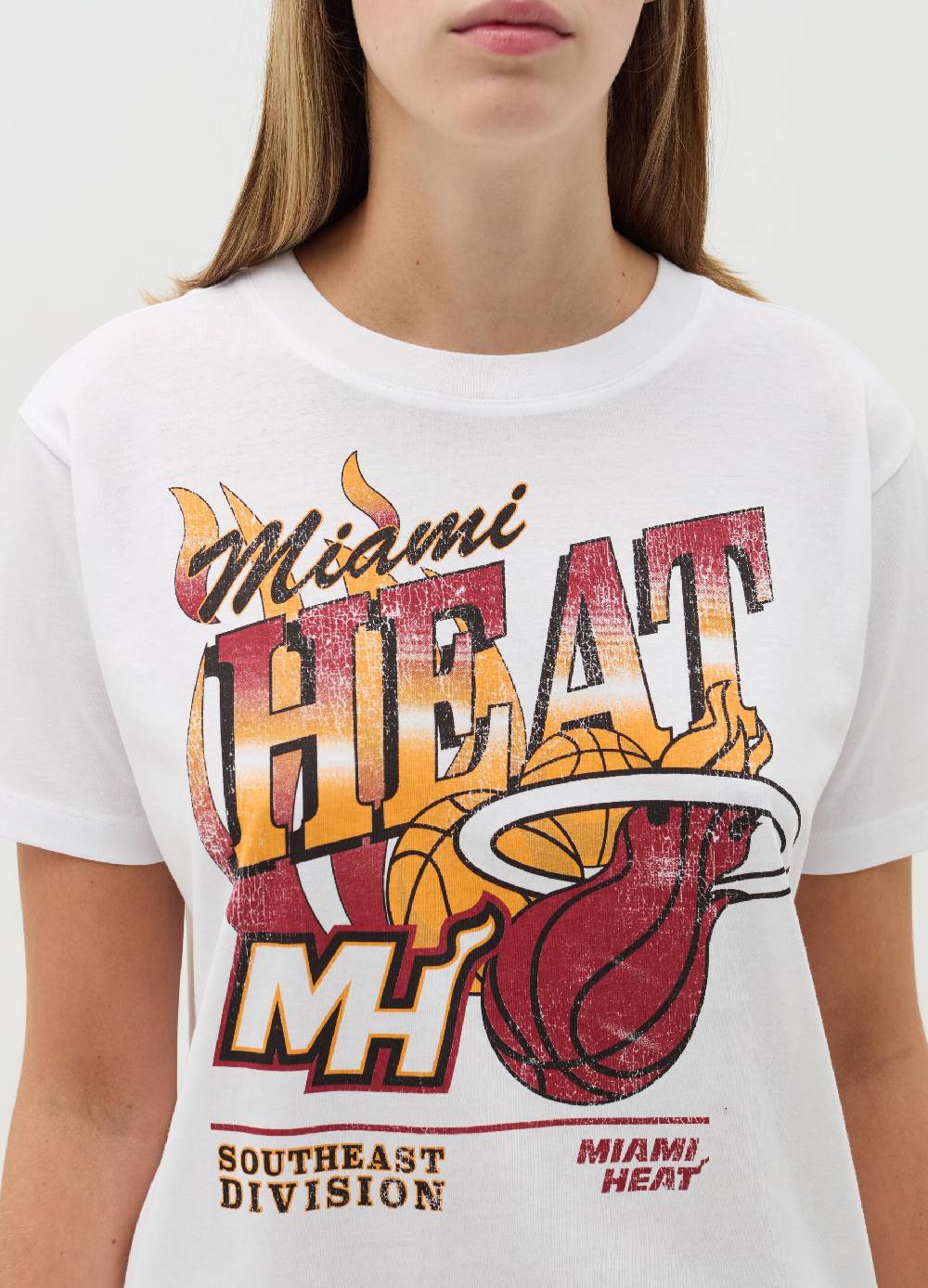 NBA T-shirt con stampa Miami Heat Presa