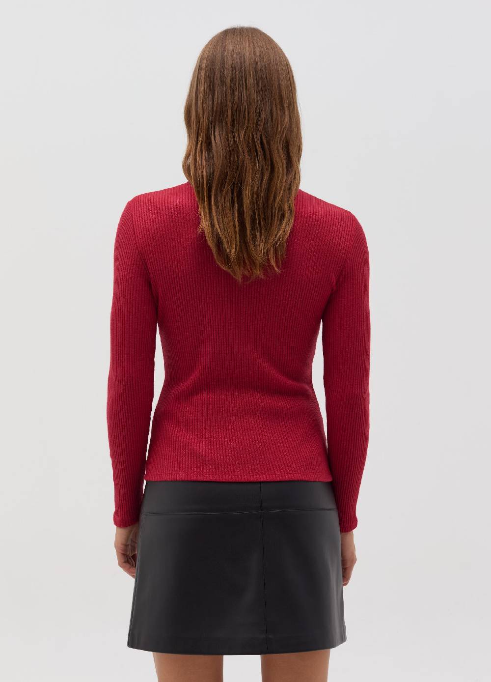OVS T-shirt in lurex a maniche lunghe con collo alto In Vendita
