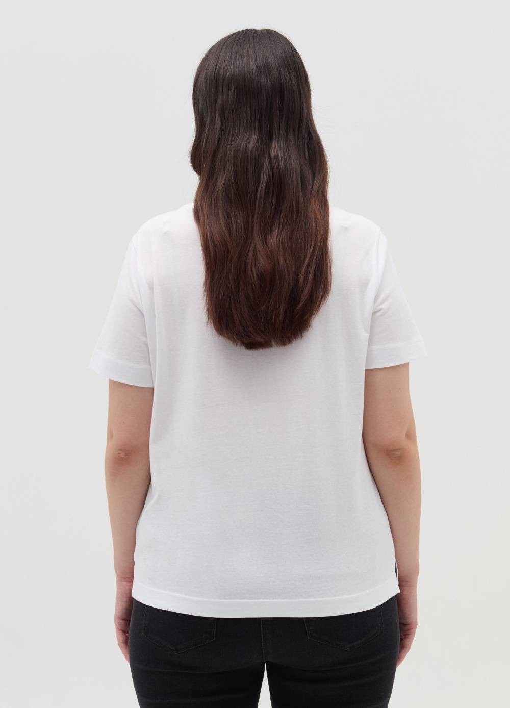 MYA T-shirt in cotone con stampa Curvy Saldi Di Fabbrica