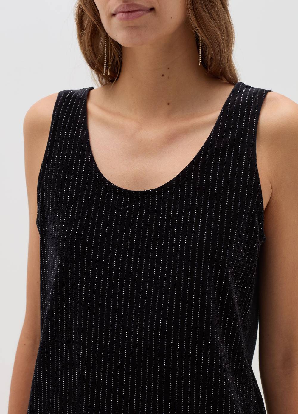 OVS Tank top in velluto con fil coupe in lurex In Saldo