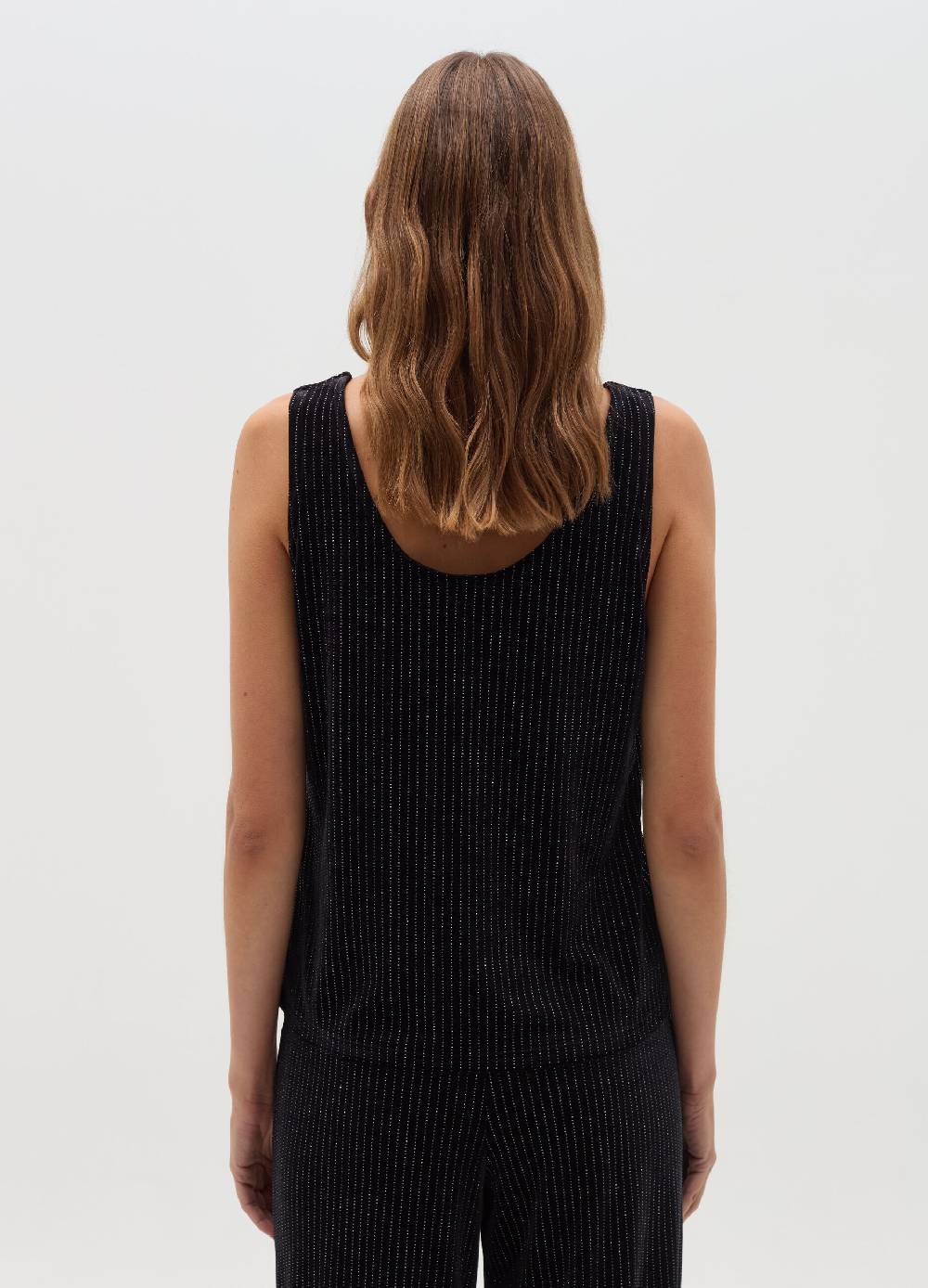 OVS Tank top in velluto con fil coupe in lurex In Saldo