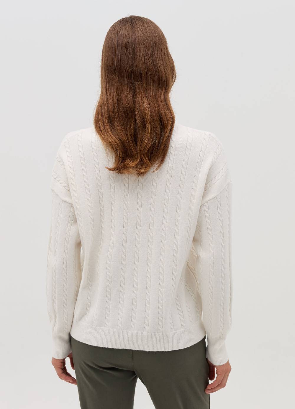 HYBRID Pullover a coste con lavorazione intrecciata Italia