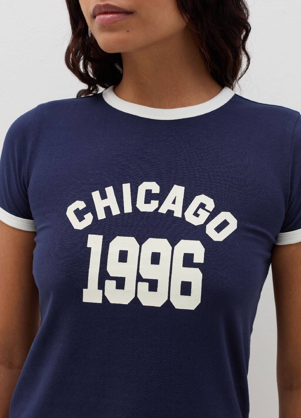 B. ANGEL T-shirt con profili a contrasto e stampa Qualità