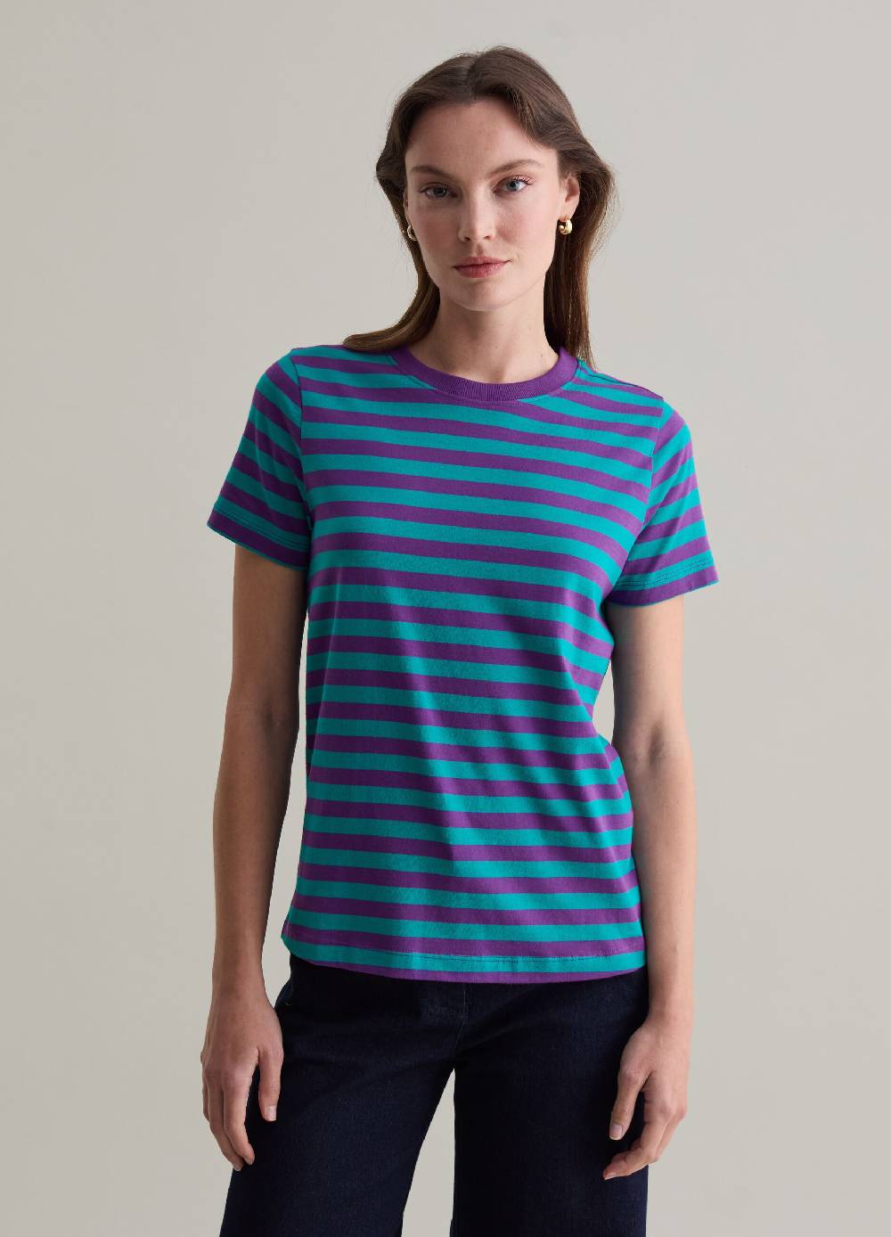 PIOMBO T-shirt in cotone Supima a righe Acquista Ora