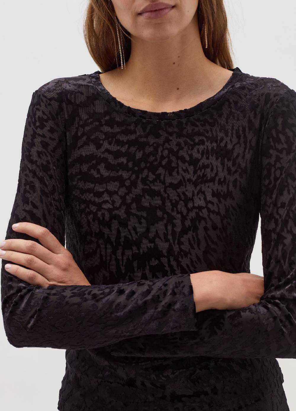 OVS T-shirt animalier con lavorazione devore Consegna Veloce