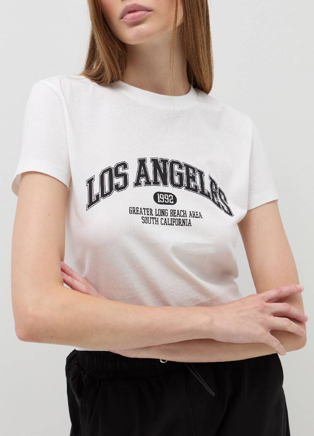 B. ANGEL T-shirt crop in cotone Novità