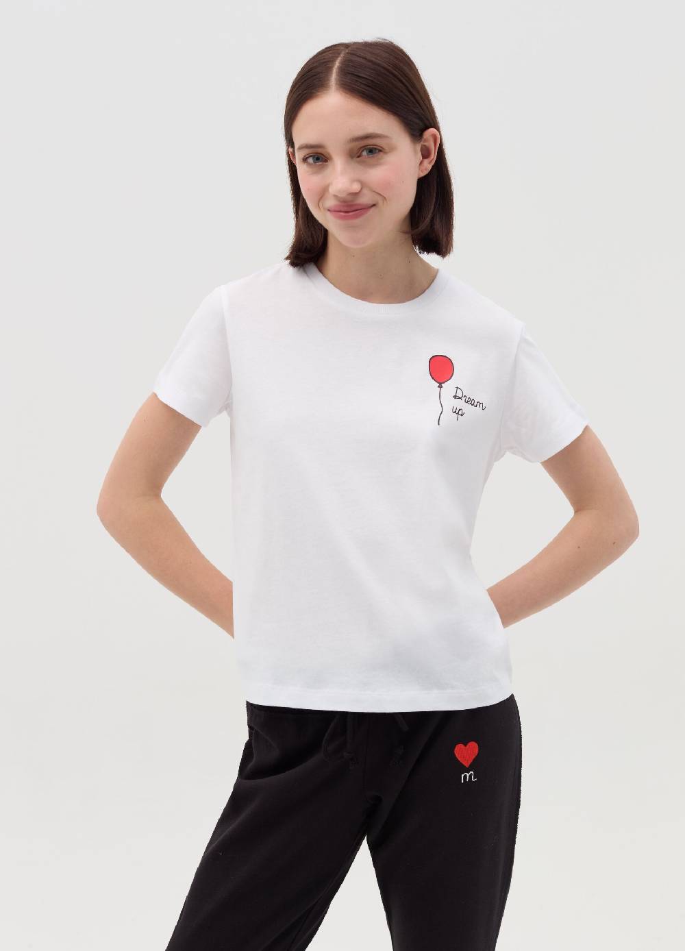 MILK+HERO T-shirt girocollo in cotone Sconto
