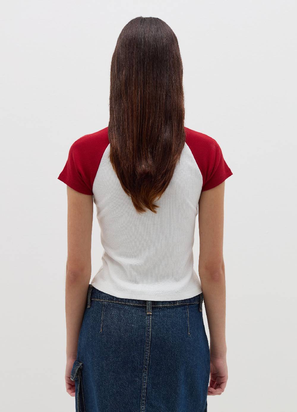 B. ANGEL T-shirt a costine con ricamo Outlet