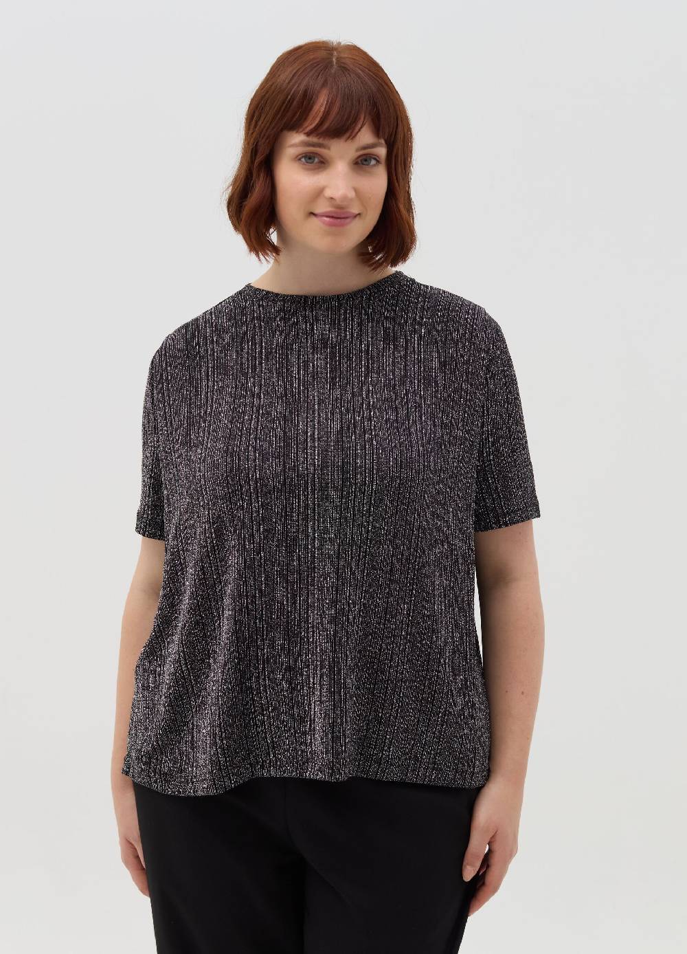 MYA T-shirt in lurex Curvy Vendita Economica