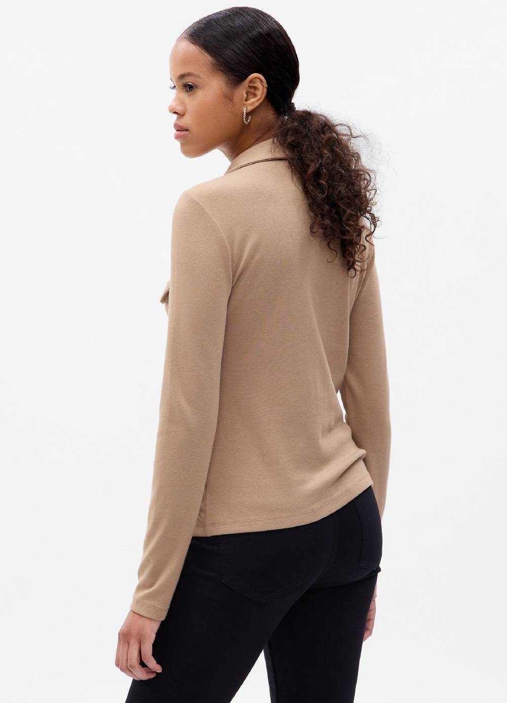 GAP T-shirt a maniche lunghe con colletto I Più Venduti