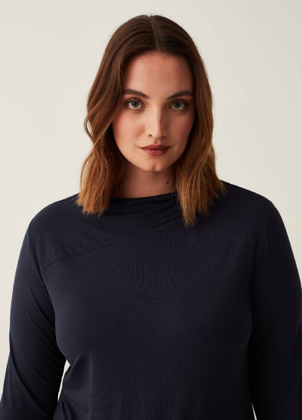 MYA T-shirt in viscosa stretch Curvy Moda