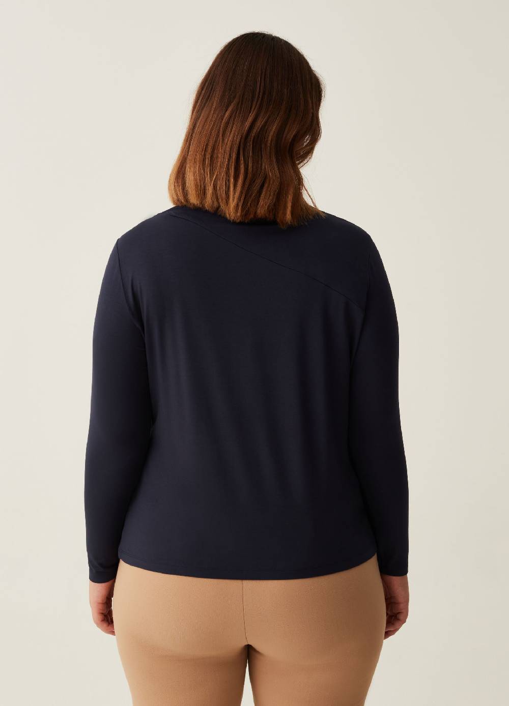 MYA T-shirt in viscosa stretch Curvy Moda