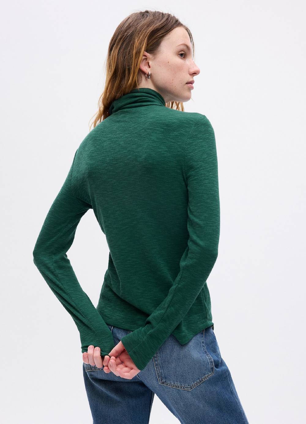 GAP T-shirt a costine sottili con collo alto Qualità