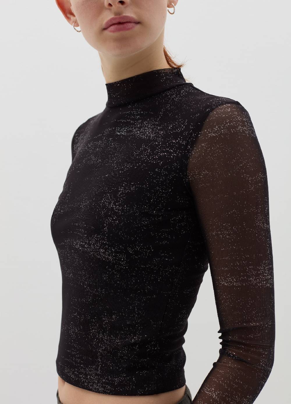 B. ANGEL T-shirt in mesh con glitters all-over Shopping online