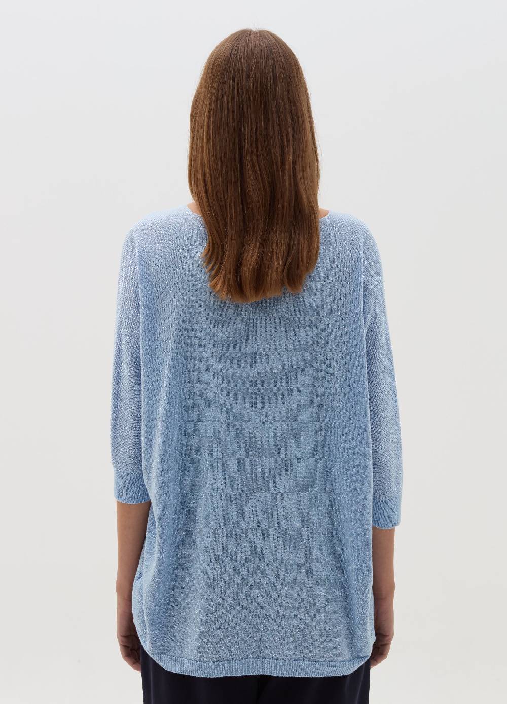 HYBRID Maglia in lurex con maniche a tre quarti Acquista Ora