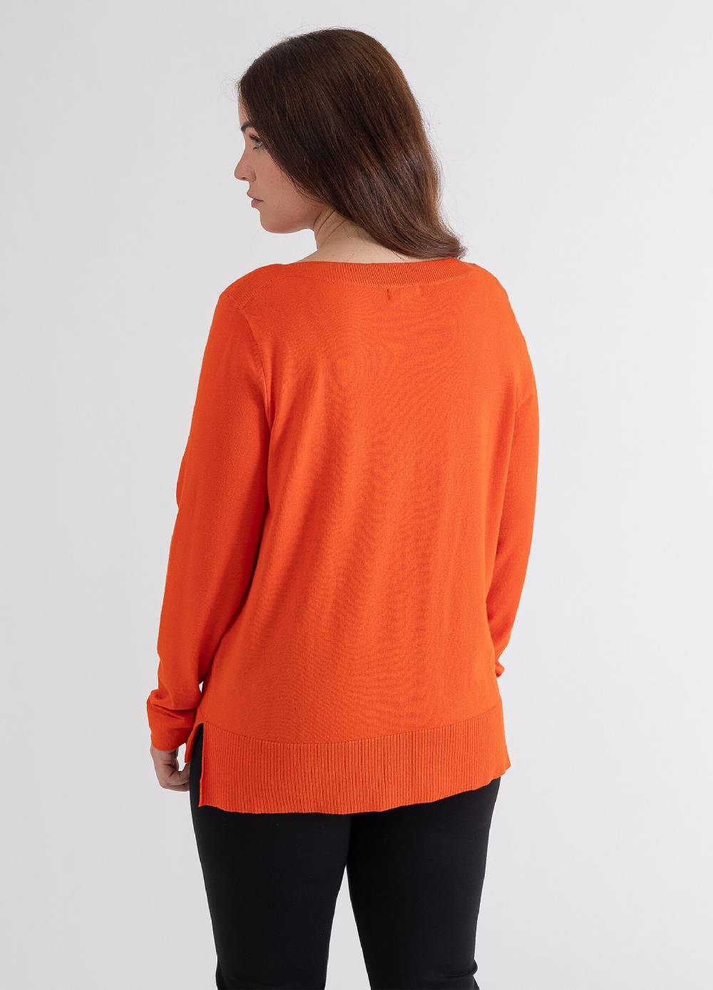 OCTOBER Maglia a maniche lunghe scollo a barca Curvy Affare Del Giorno