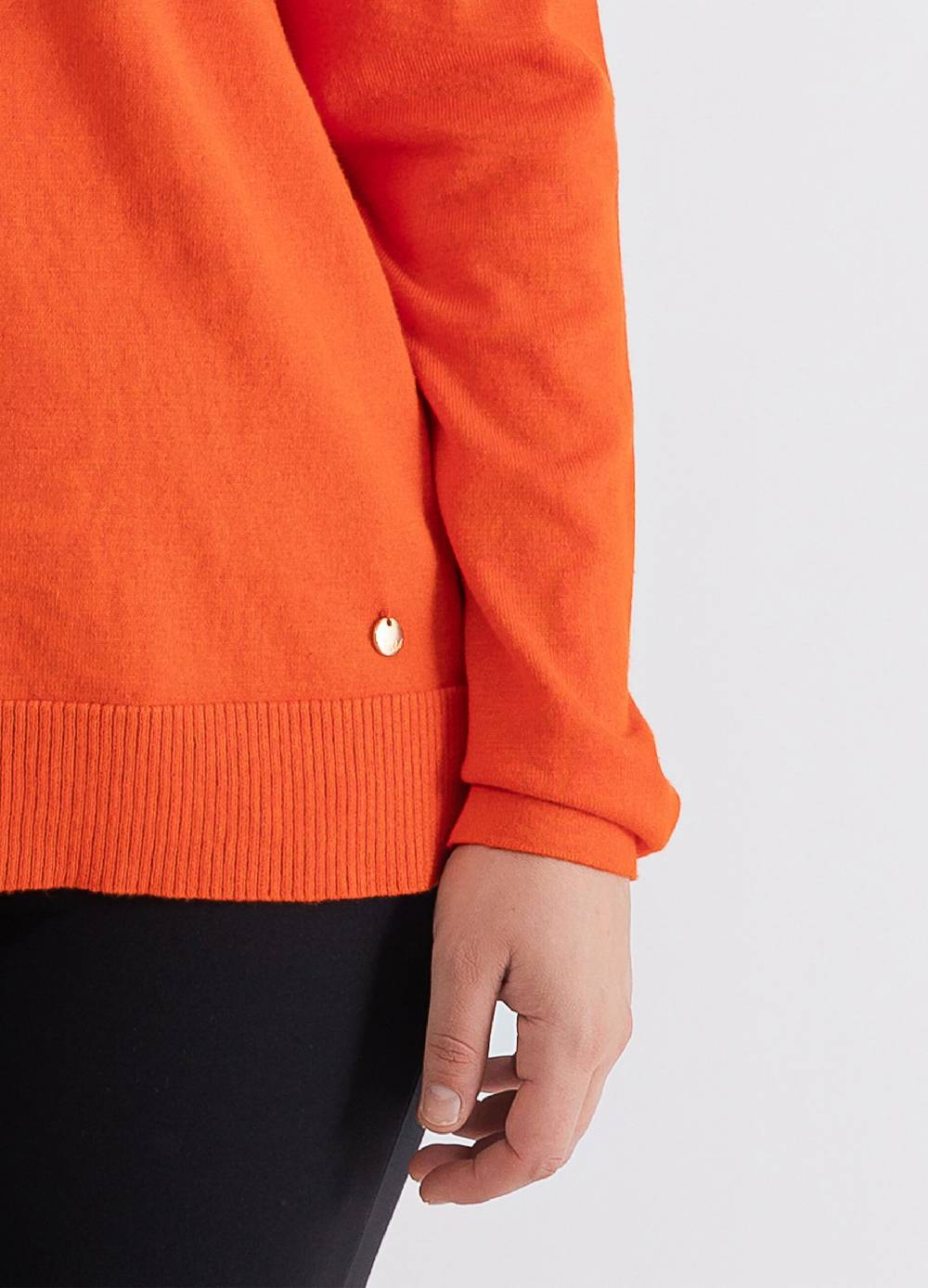 OCTOBER Maglia a maniche lunghe scollo a barca Curvy Affare Del Giorno