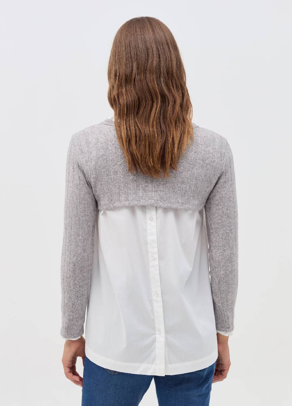 NICOL CARAMEL T-shirt premaman crop a coste piatte Saldi
