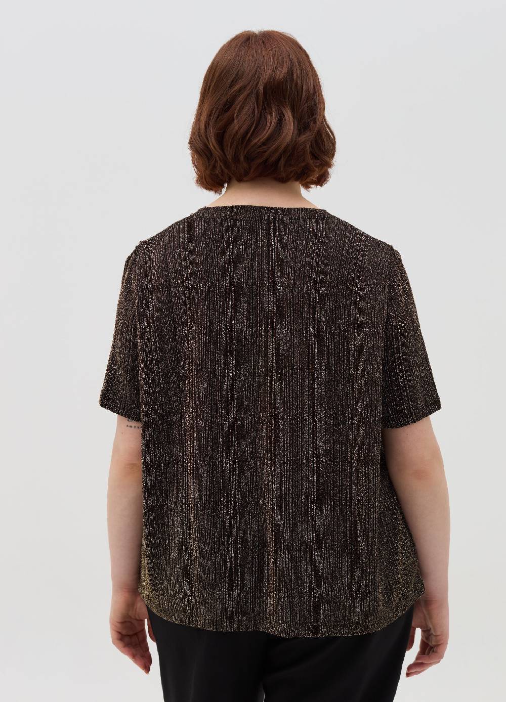 MYA T-shirt in lurex Curvy Saldi Di Fabbrica