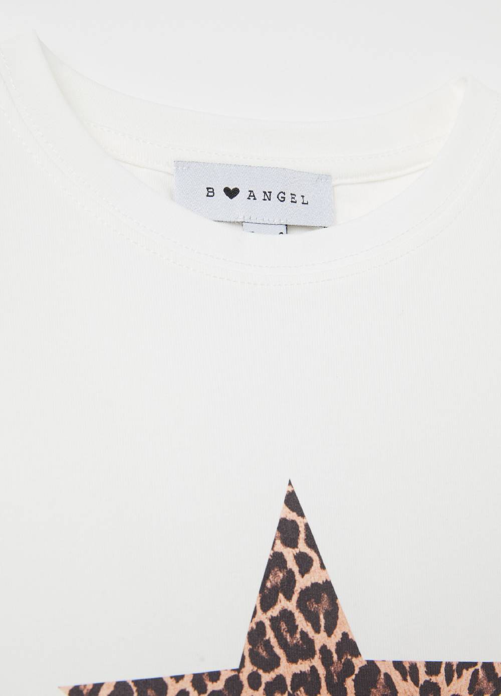 B. ANGEL T-shirt in cotone stretch con stampa Italia