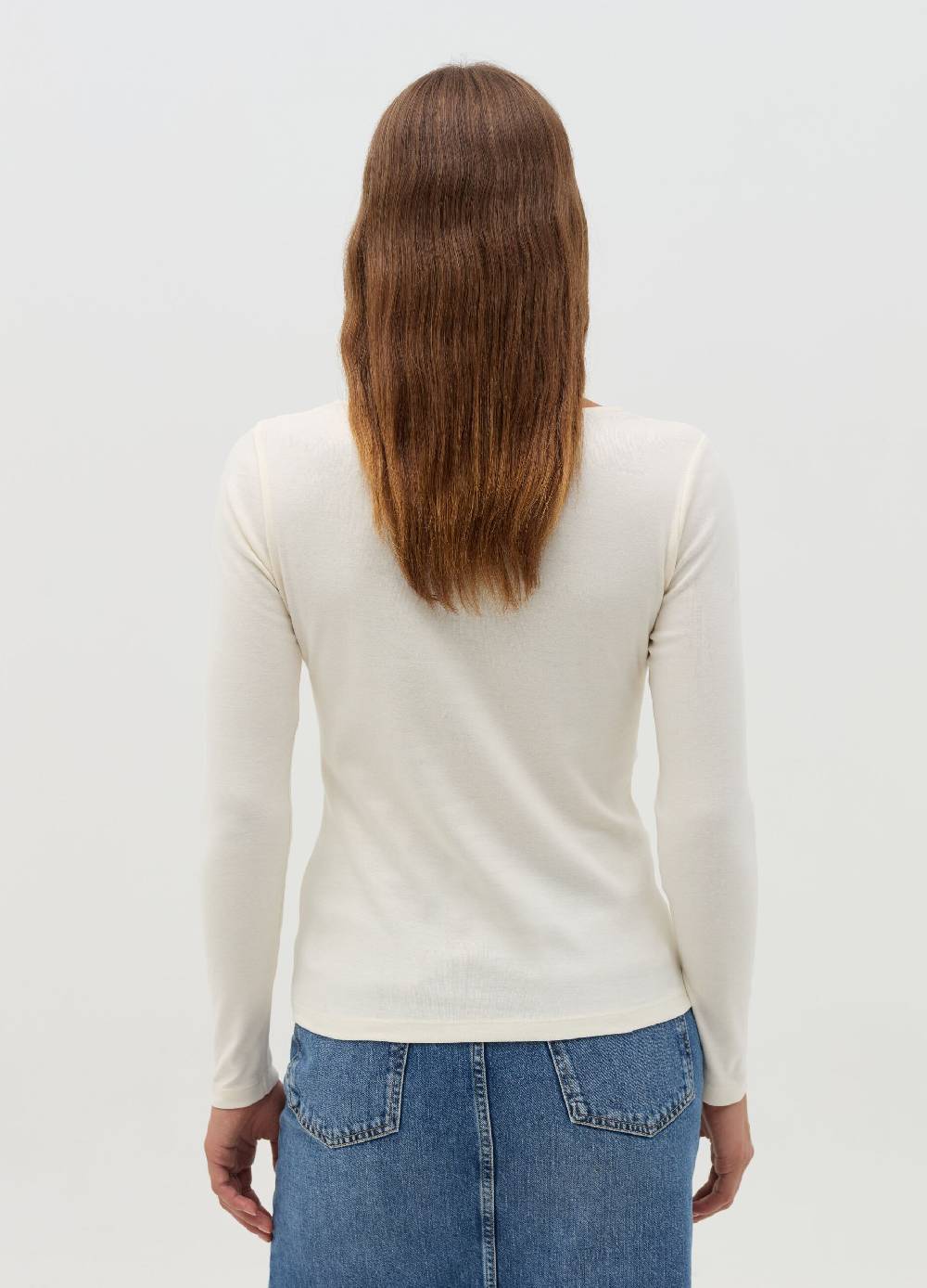 OVS T-shirt a maniche lunghe con scollo a cuore Nuovo