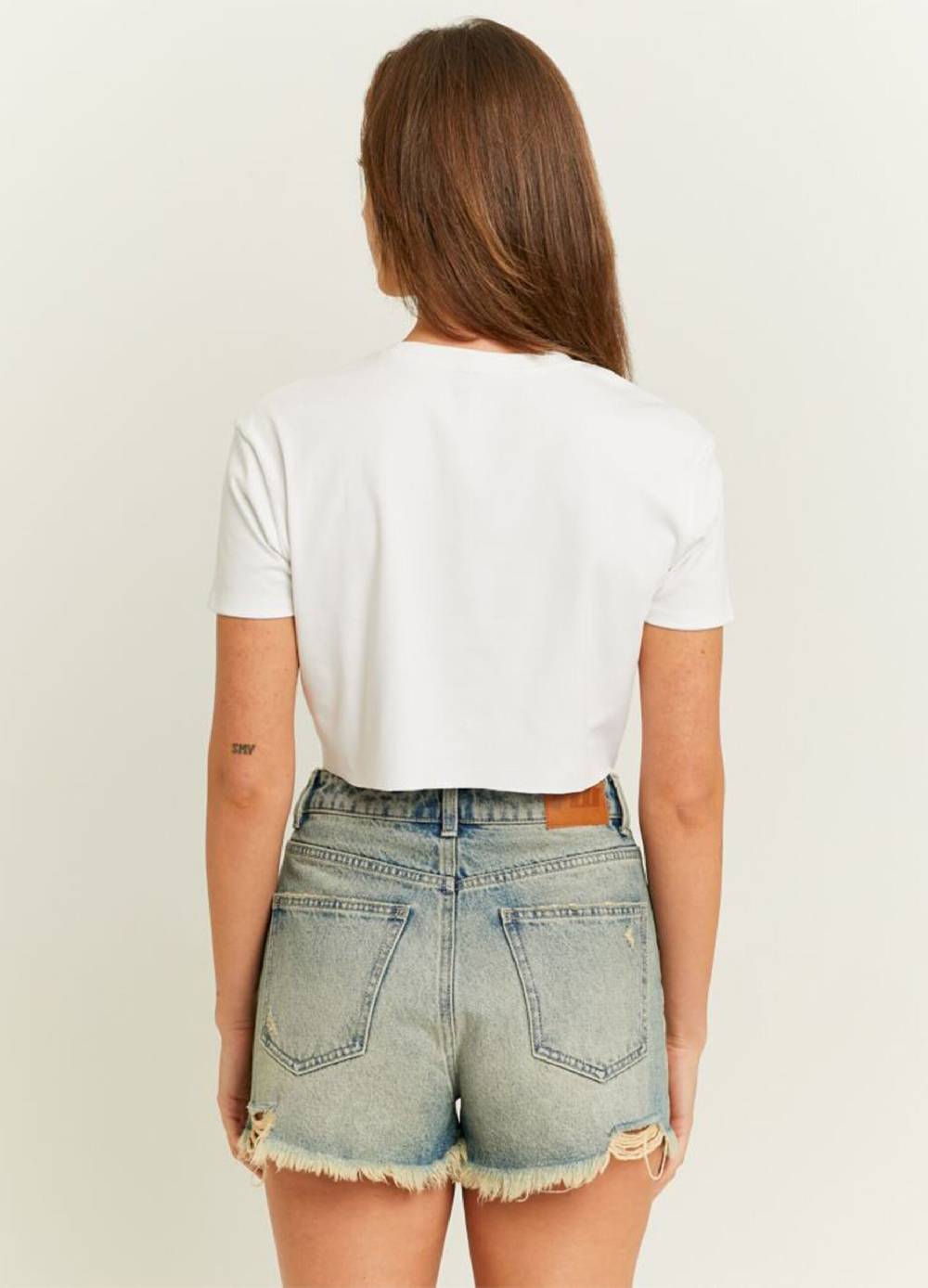 TALLY WEIJL T-shirt crop con stampa "Limitless 84" Negozi Online