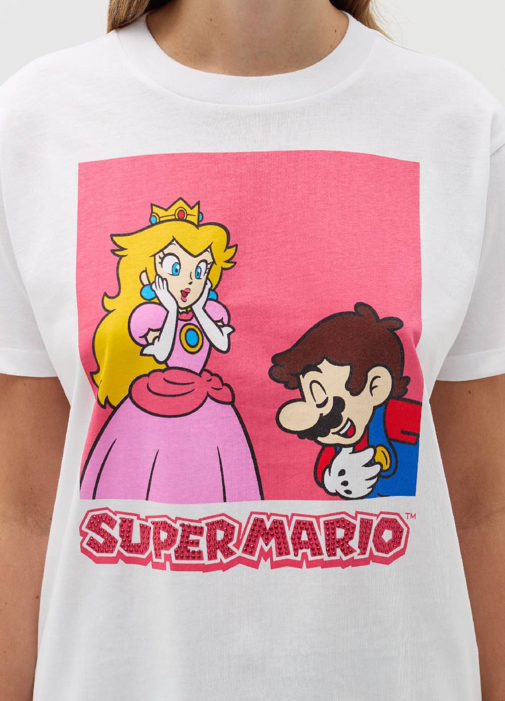 OVS T-shirt con stampa Super Mario™ e strass Acquista Ora