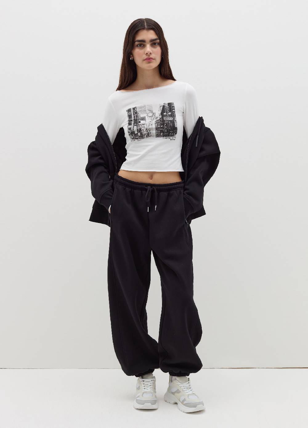 B. ANGEL T-shirt a maniche lunghe con stampa Presa