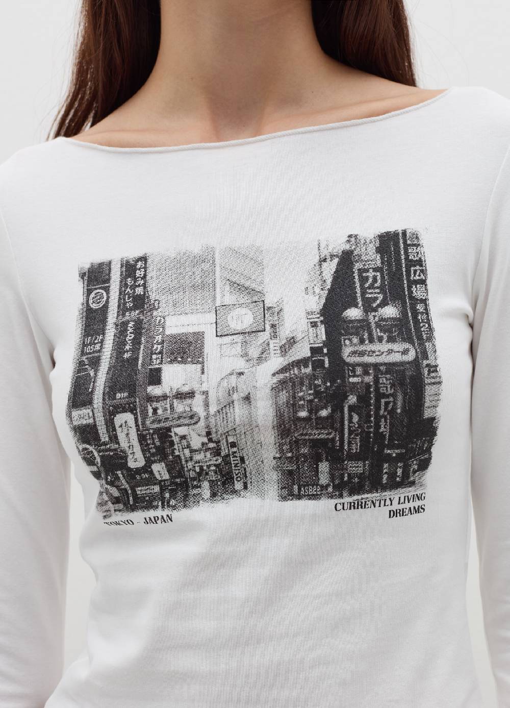 B. ANGEL T-shirt a maniche lunghe con stampa Presa