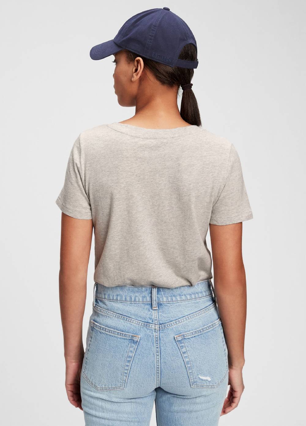 GAP T-shirt melange con scollo a V Saldi