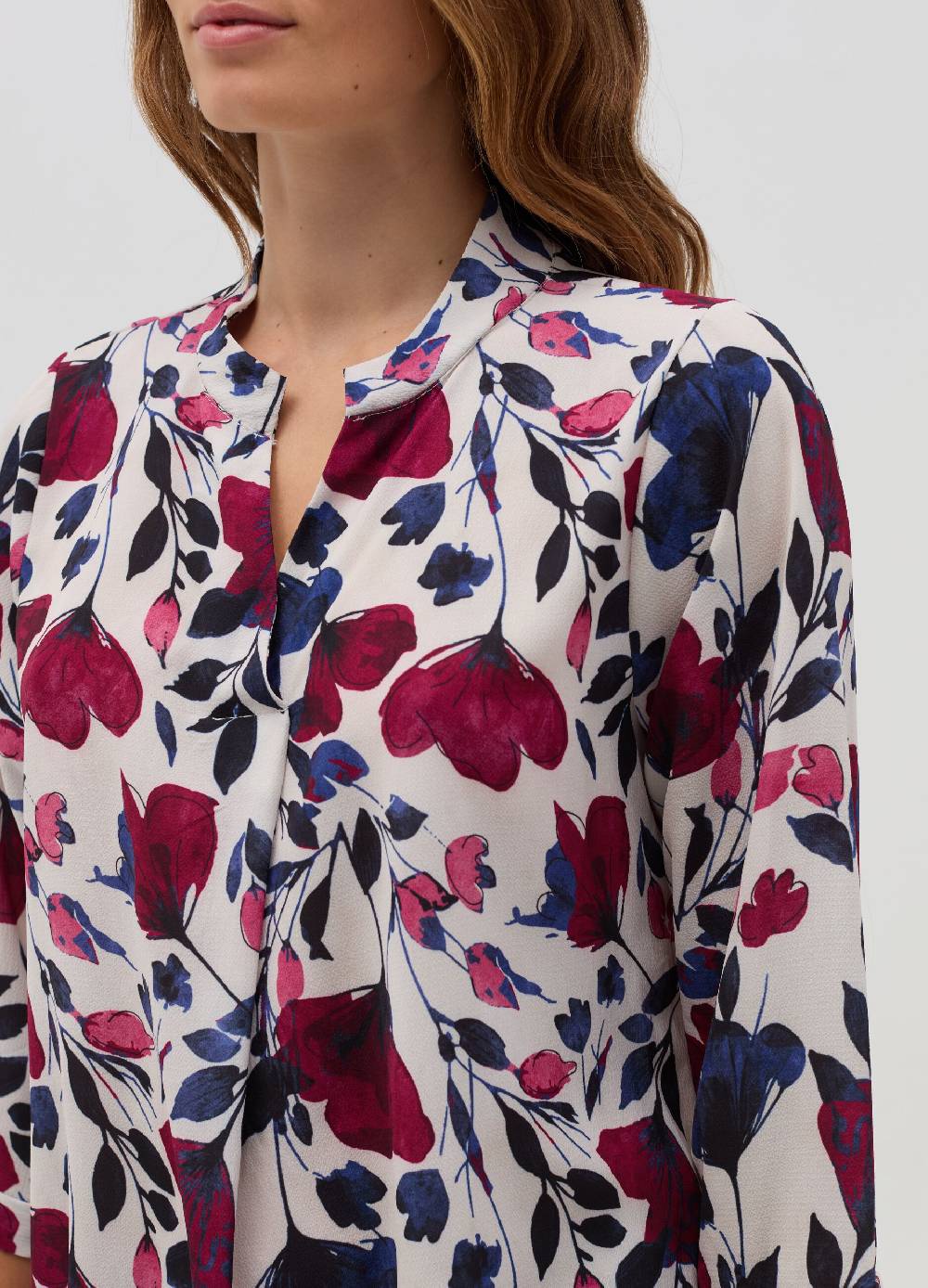 HYBRID Blusa con stampa floreale e maniche a tre quarti Saldi Di Fabbrica