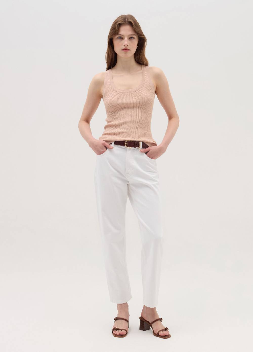 OVS Tank top a costine con lurex Moda