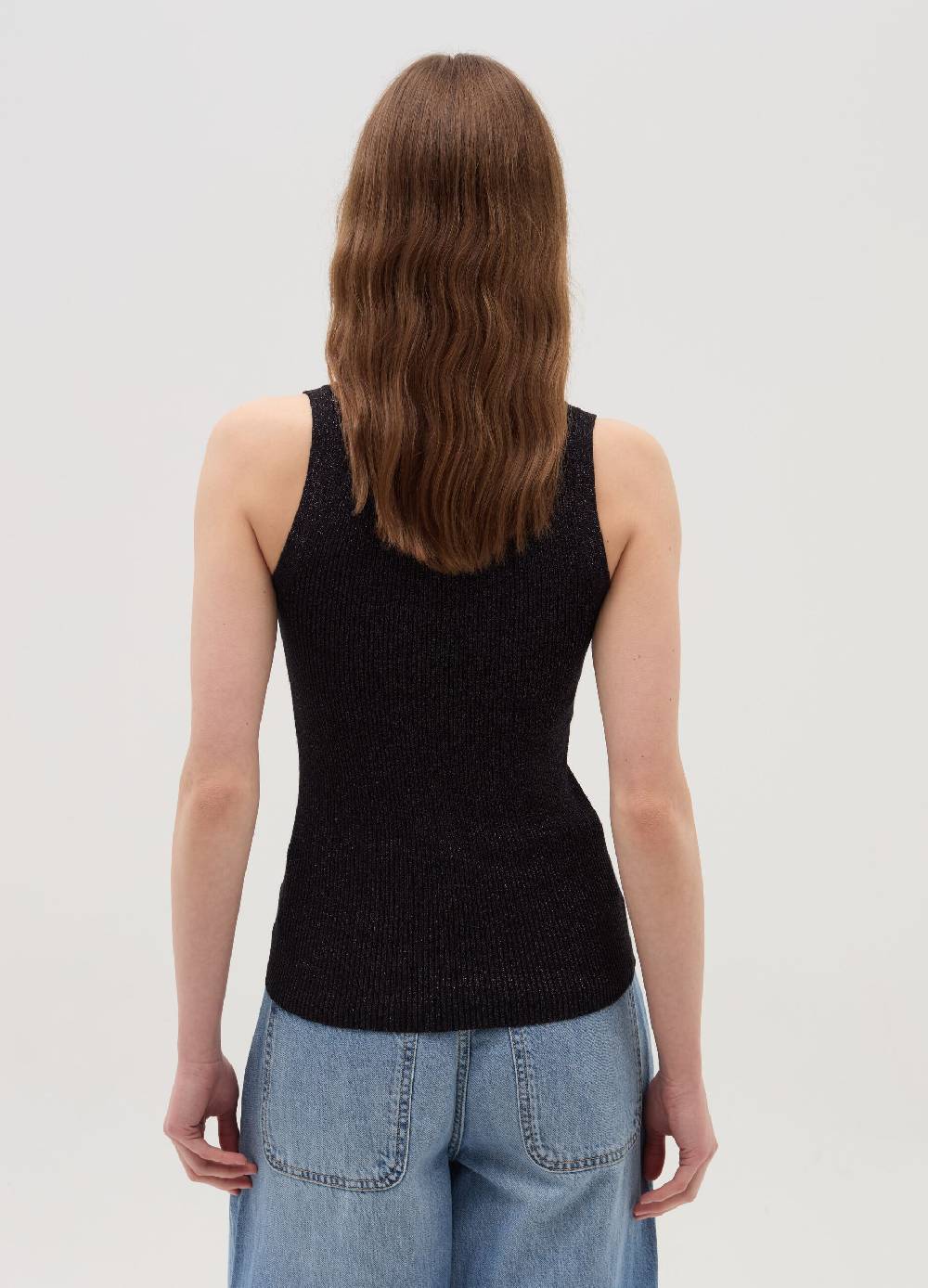OVS Tank top a costine con lurex Spedizione Gratuita