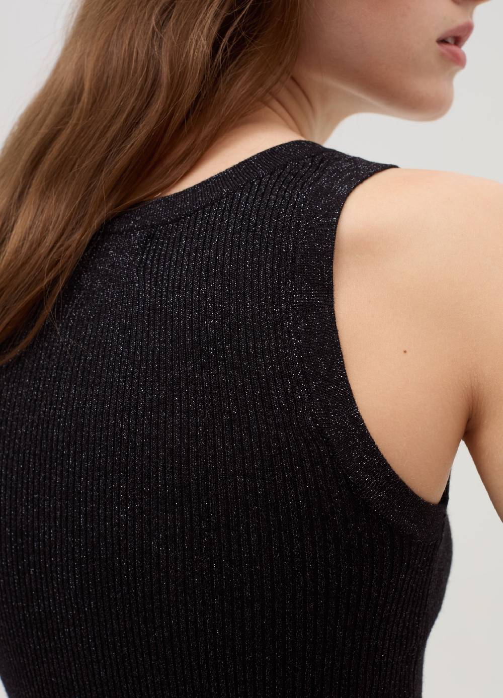 OVS Tank top a costine con lurex Spedizione Gratuita