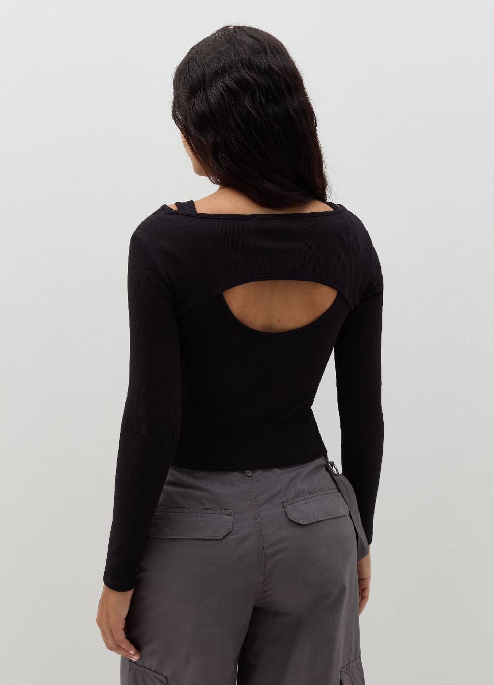 B. ANGEL T-shirt a maniche lunghe con dettaglio cut out Qualità Garantita