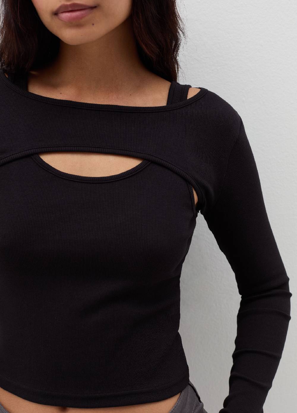 B. ANGEL T-shirt a maniche lunghe con dettaglio cut out Qualità Garantita