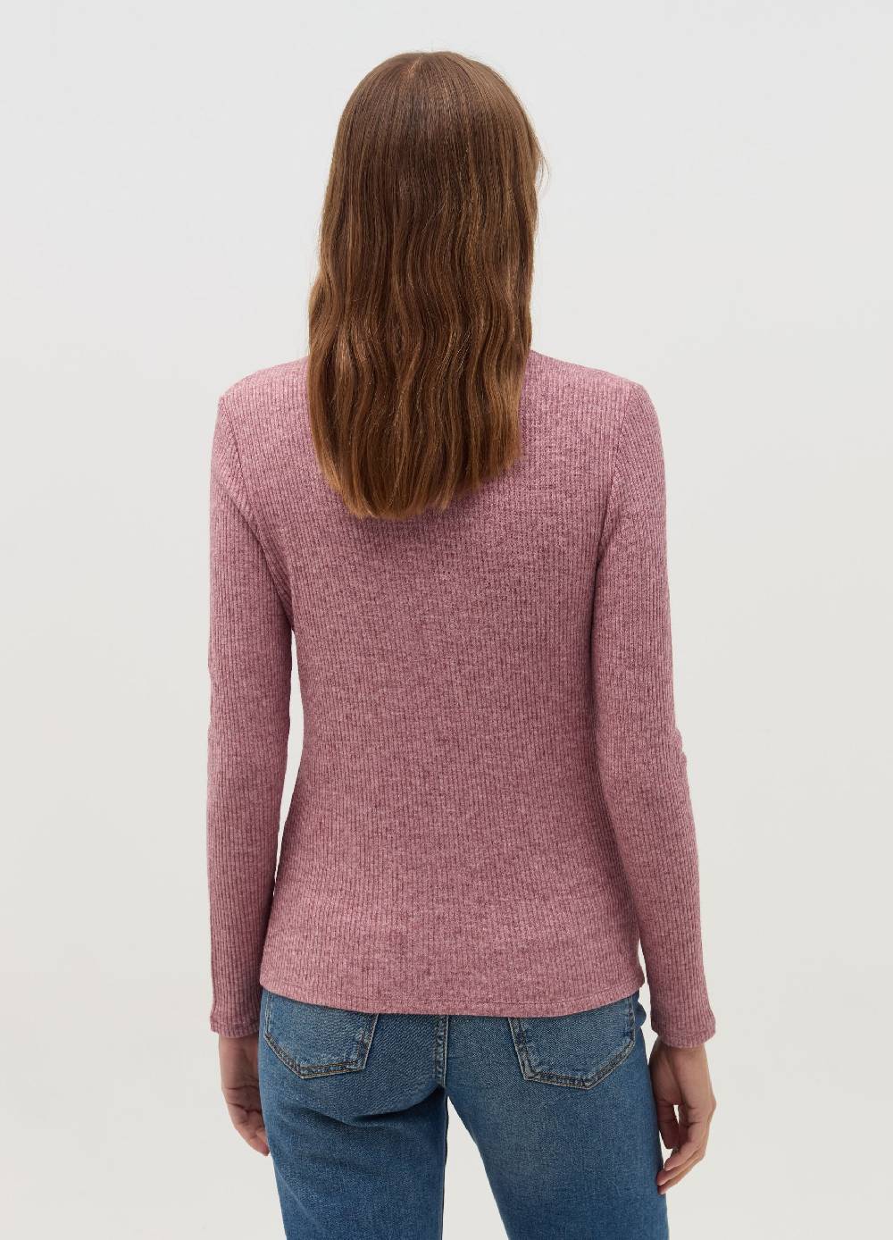 OVS T-shirt a costine con collo alto Prezzo Ridotto