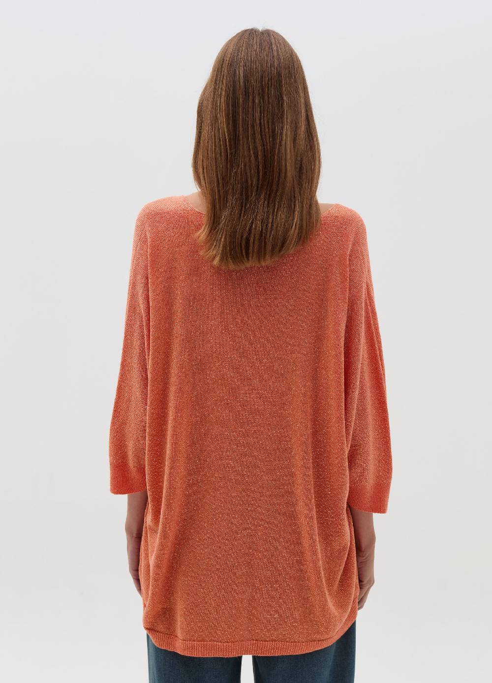 HYBRID Maglia in lurex con maniche a tre quarti Offerta per la Festa della Mamma