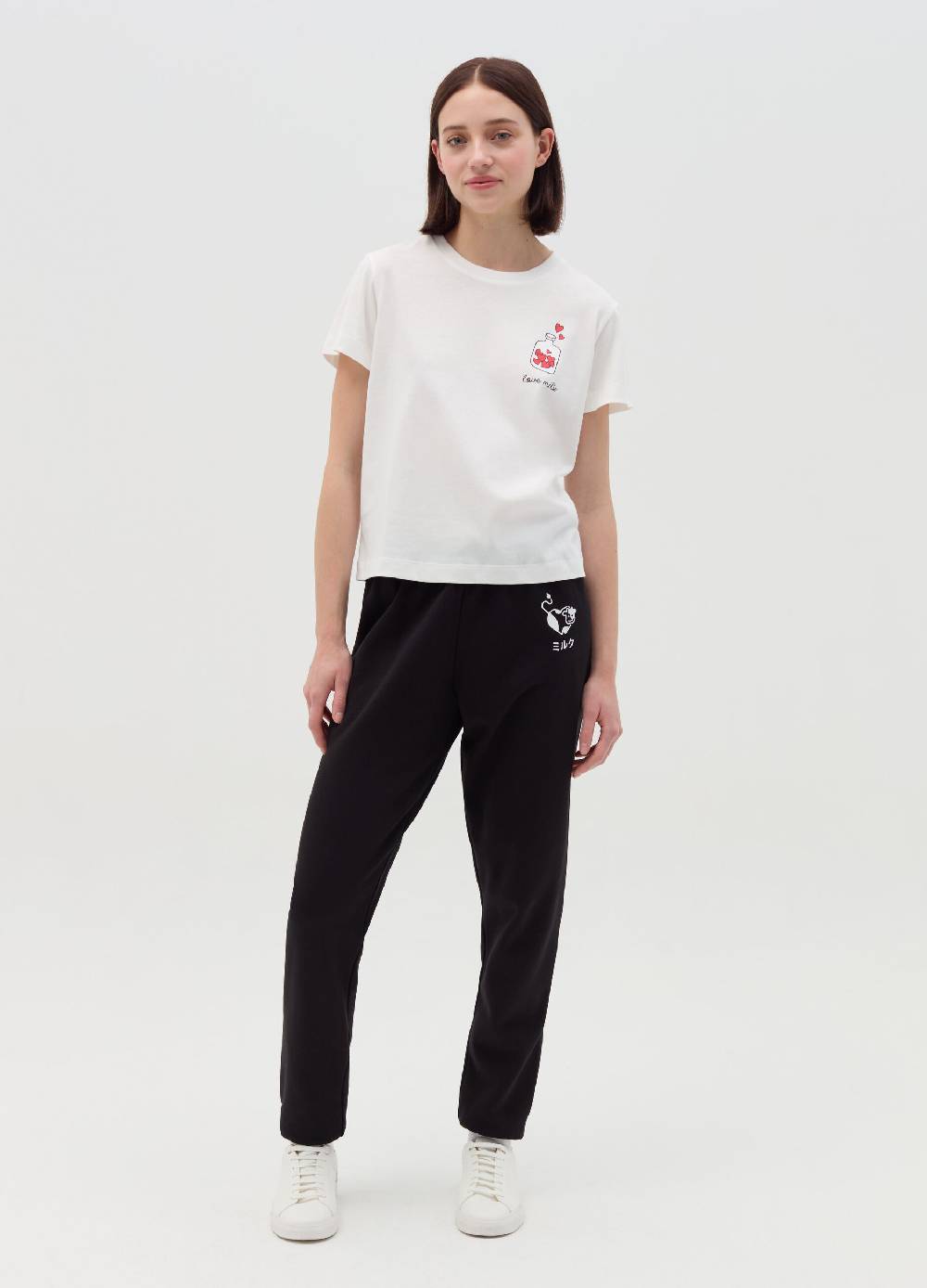 MILK+HERO T-shirt girocollo in cotone Nuovi prodotti