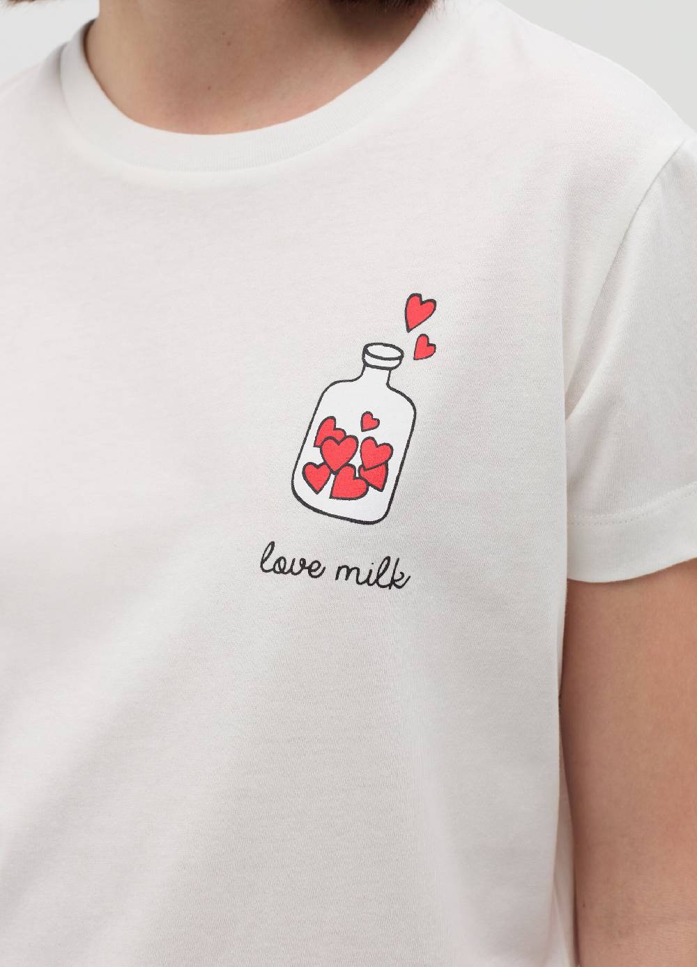 MILK+HERO T-shirt girocollo in cotone Nuovi prodotti