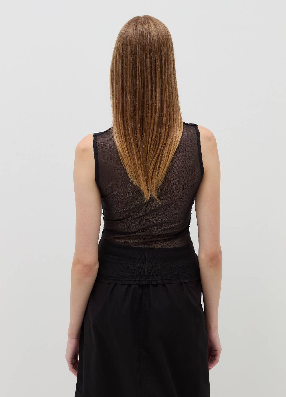 B. ANGEL Top in mesh con arricciatura Offerte stagionali