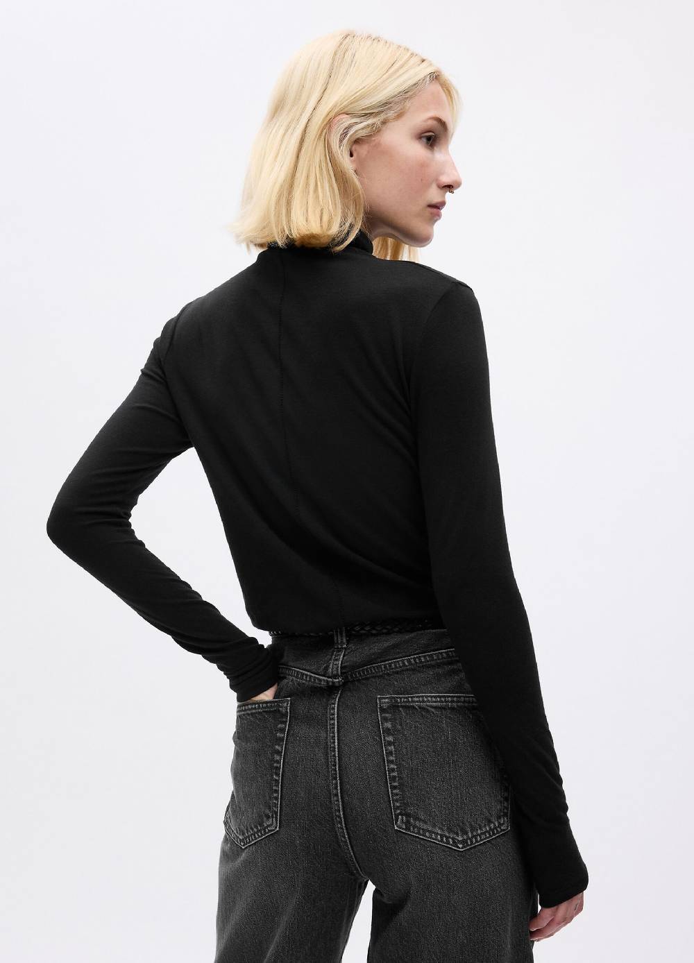 GAP T-shirt a collo alto con maniche lunghe Offerte giornaliere