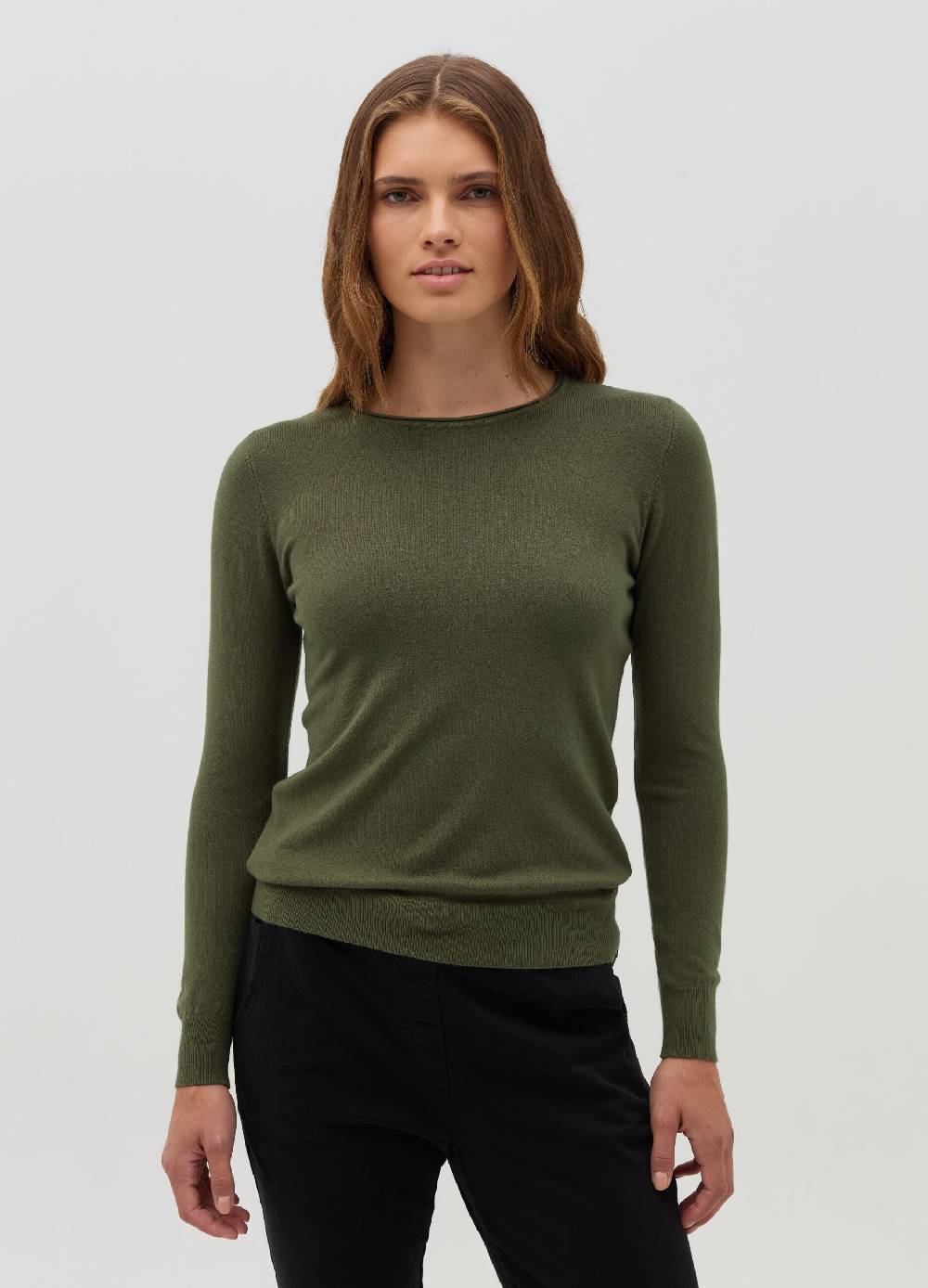 HYBRID Pullover girocollo con piccolo risvolto Fino al 60% di sconto
