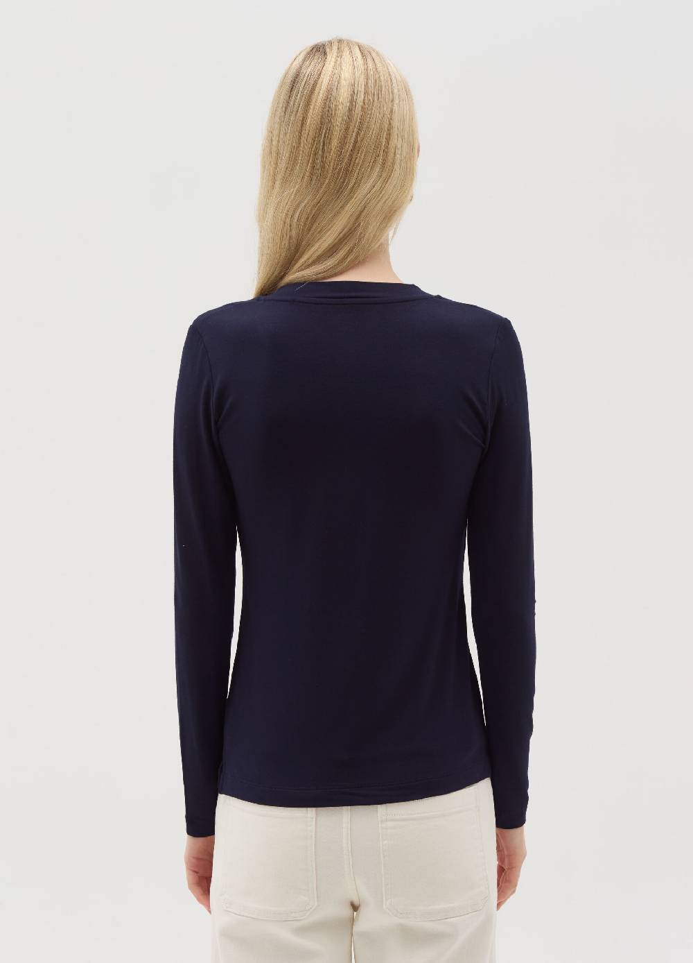OVS T-shirt in viscosa stretch con scollo a V Fino al 65% di sconto