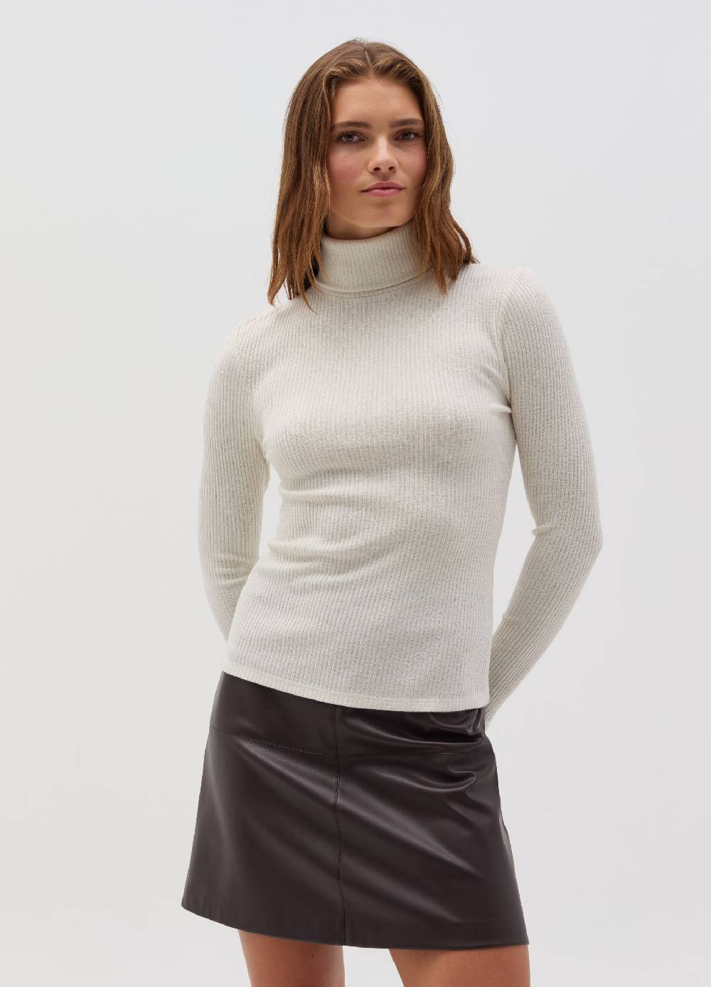 OVS T-shirt in lurex a maniche lunghe con collo alto Solo un giorno rimasto